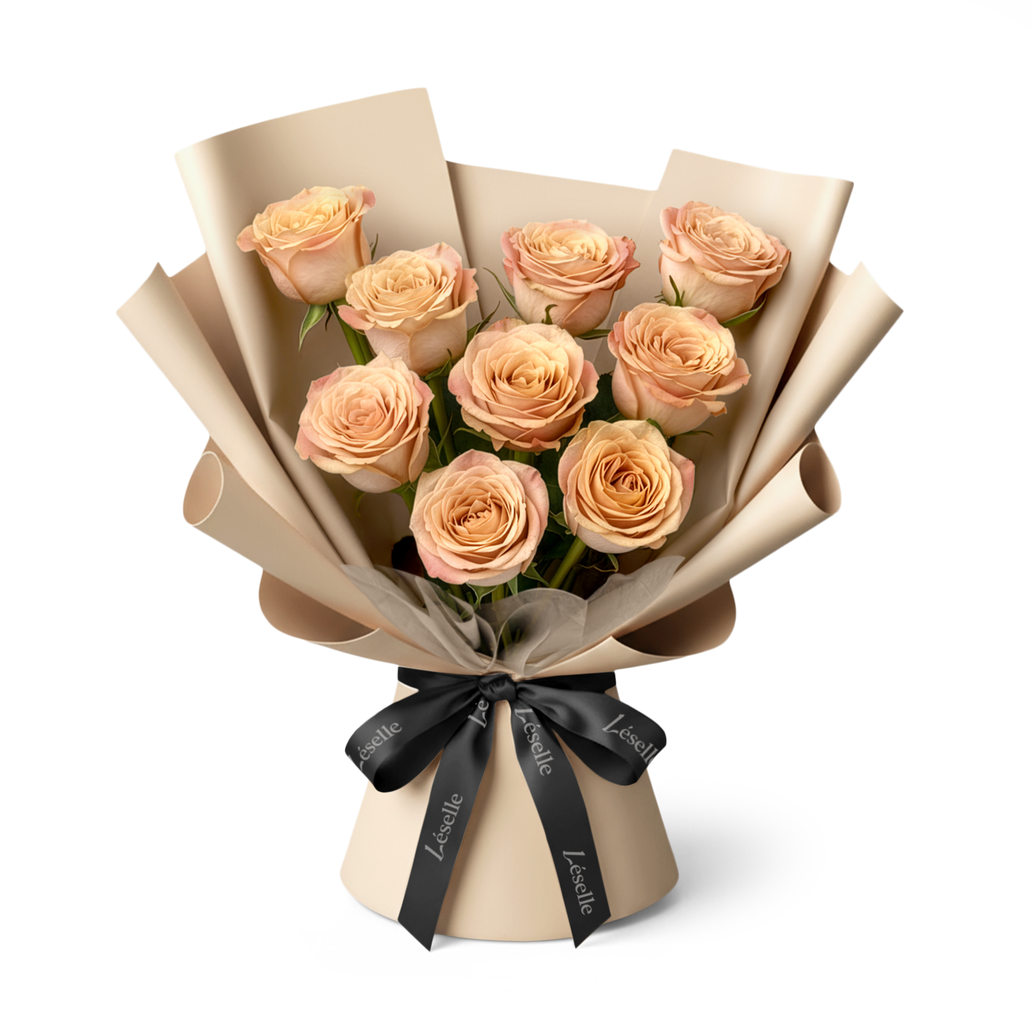 【Valentine's Limited】The Cappuccino // Premium Vintage Rose Bouquet