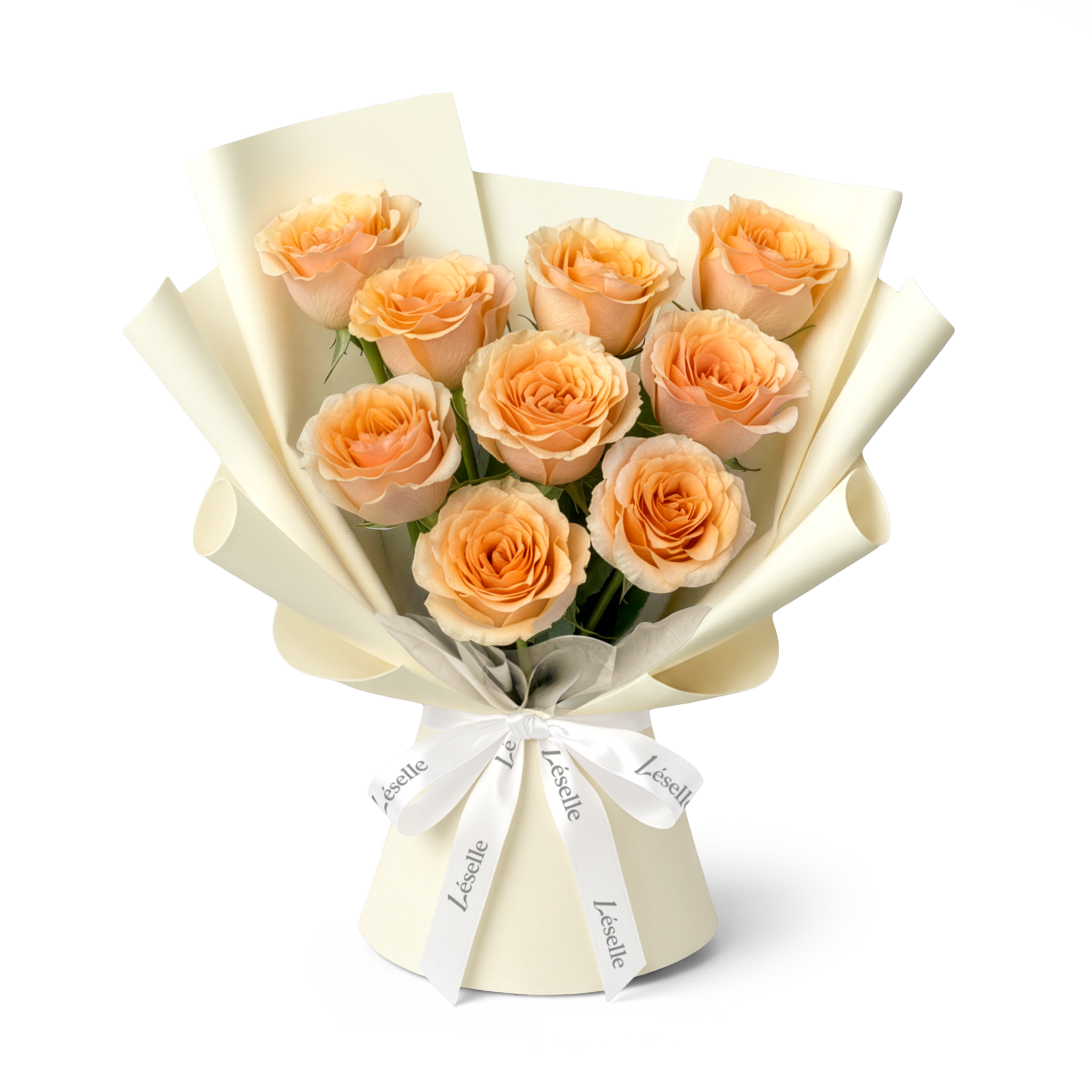 【The Classics】The Felicity // Premium Ecuadorian Peach Rose Bouquet
