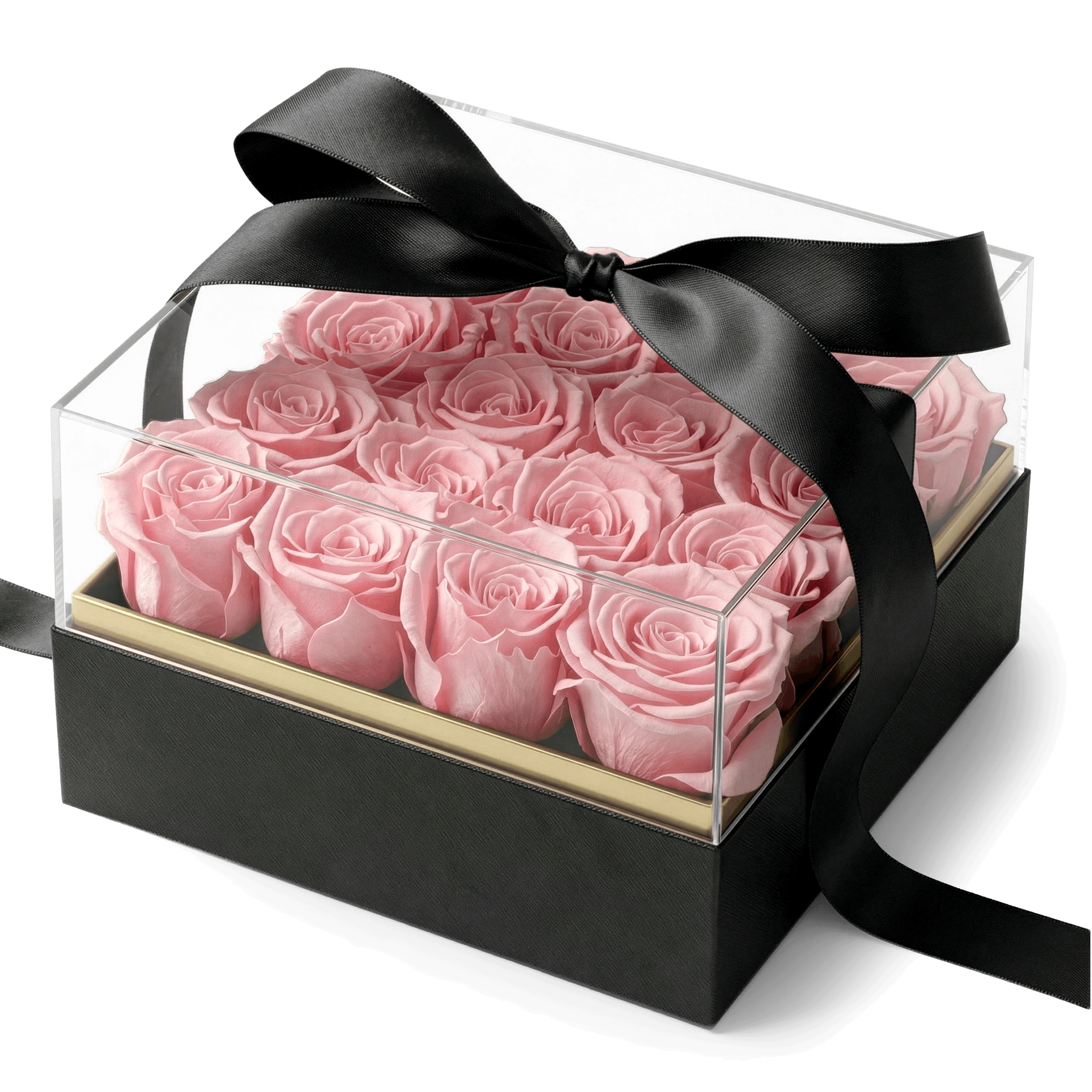 Elegant Square Rose Box