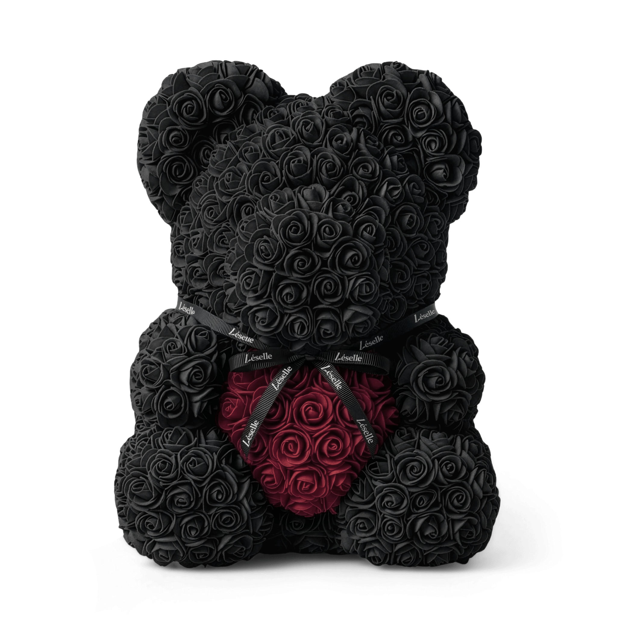 Eternal Rose Bear - Ebony Black Edition