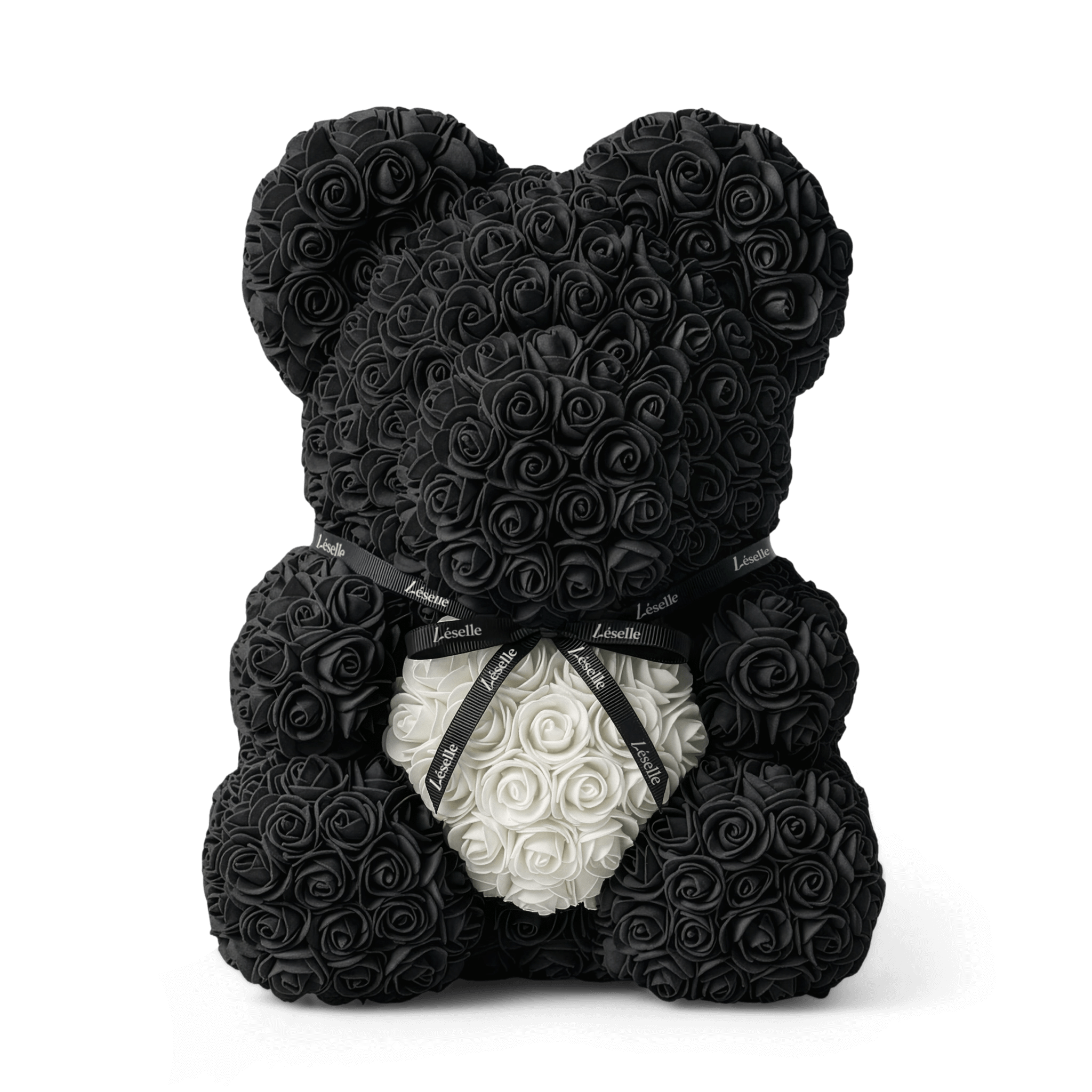 Eternal Rose Bear - Ebony Black Edition