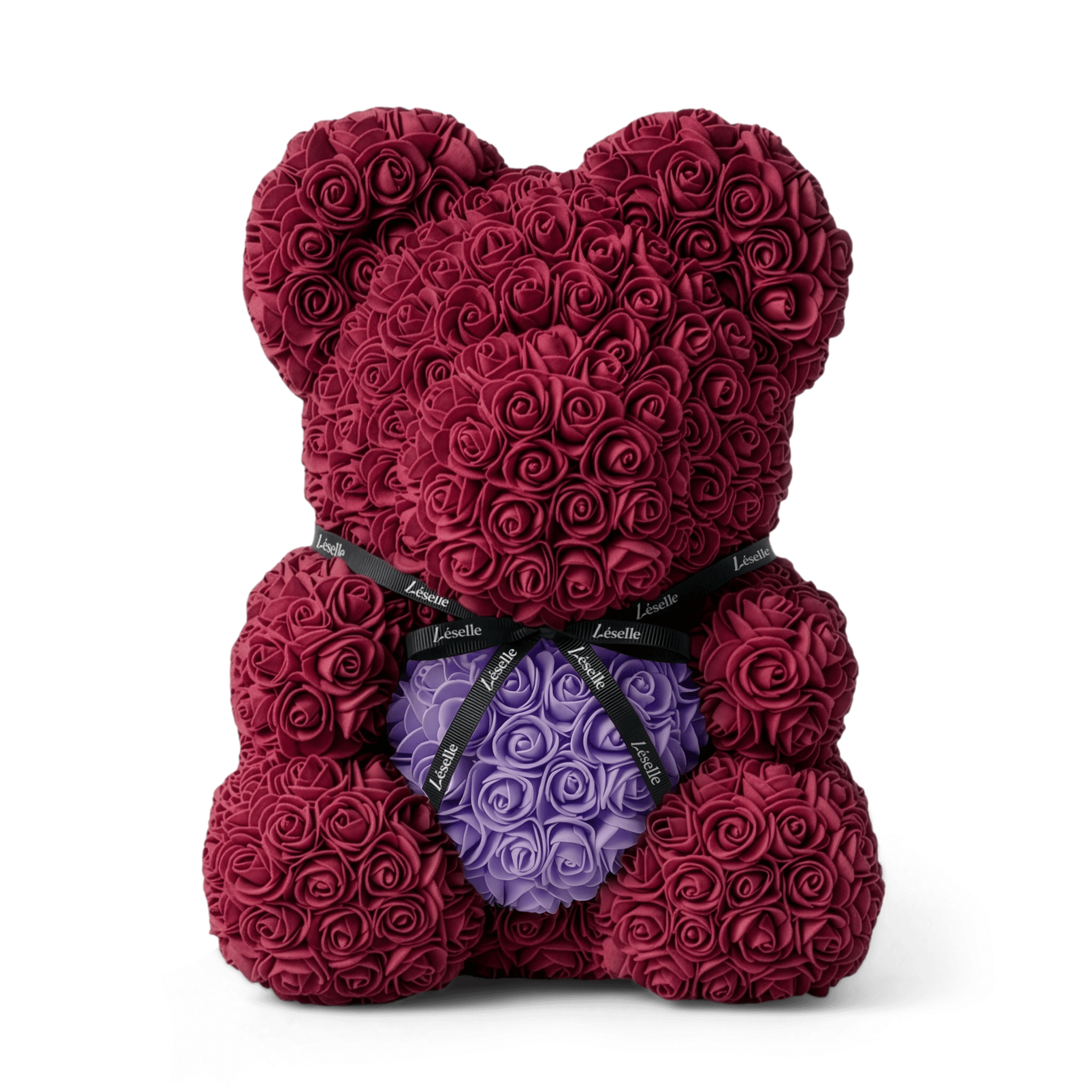 Eternal Rose Bear - Burgundy Edition