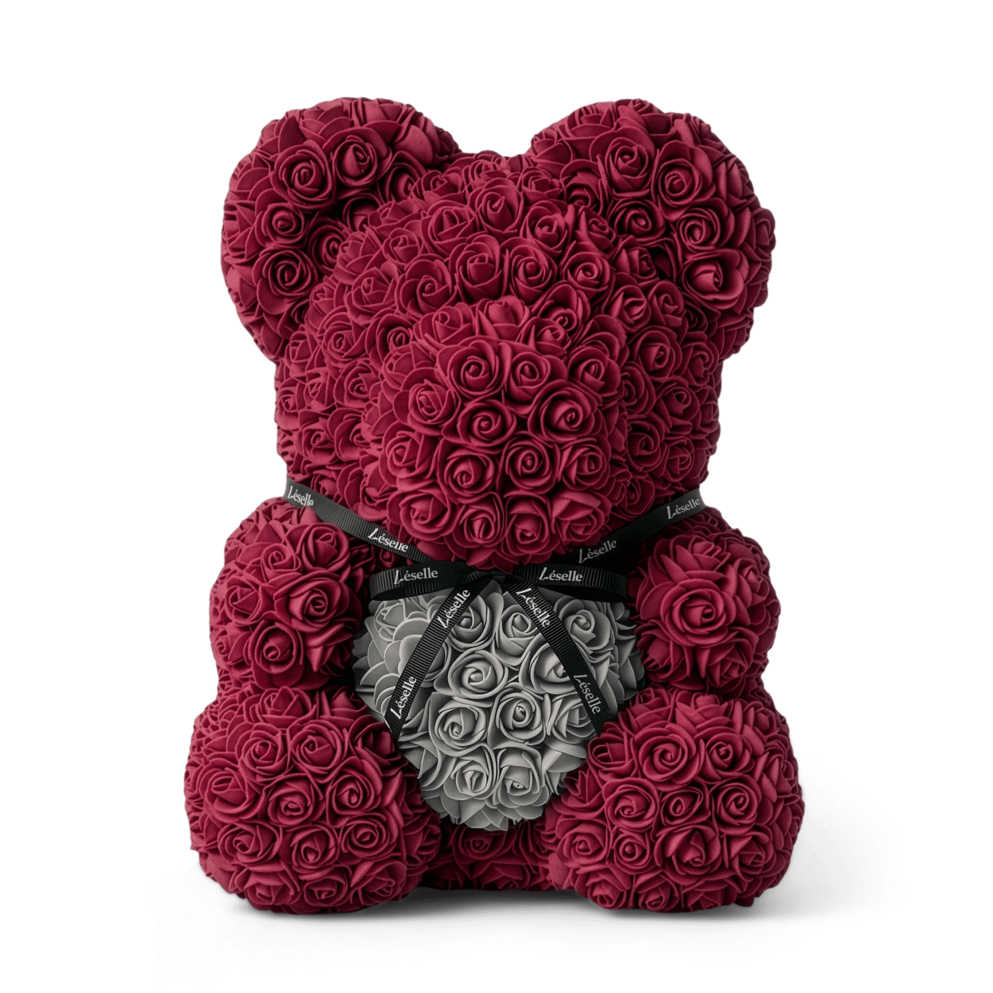 Eternal Rose Bear - Burgundy Edition