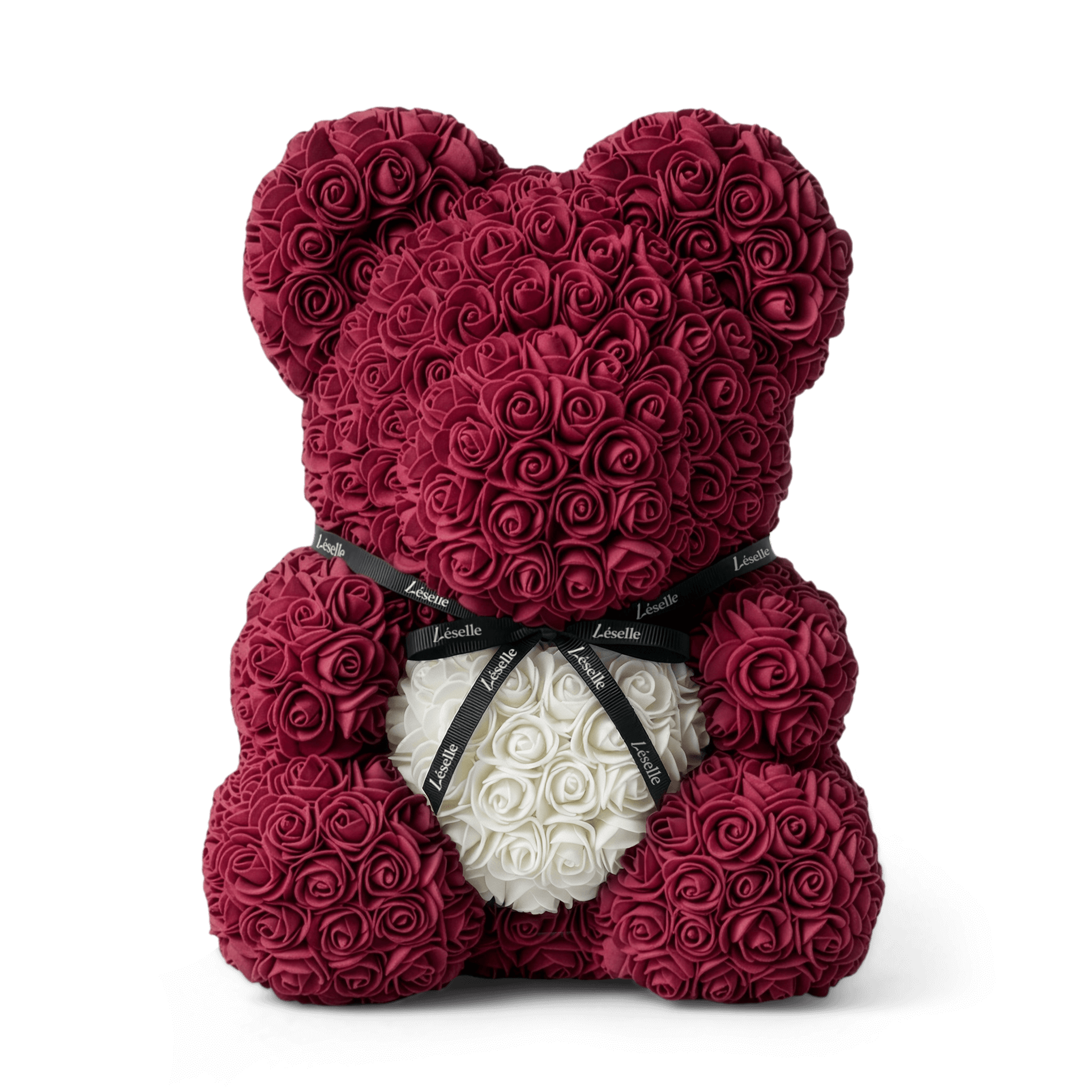 Eternal Rose Bear - Burgundy Edition
