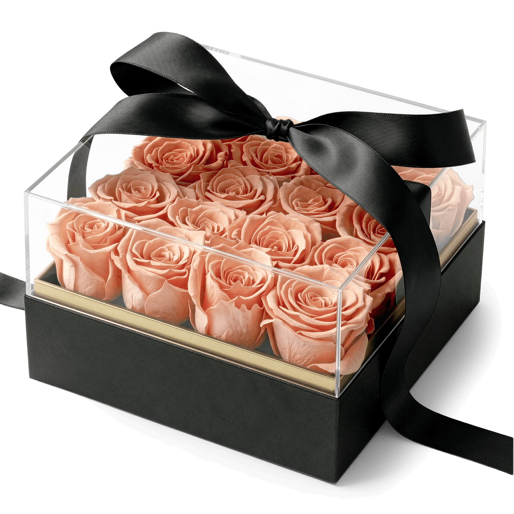 Elegant Square Rose Box