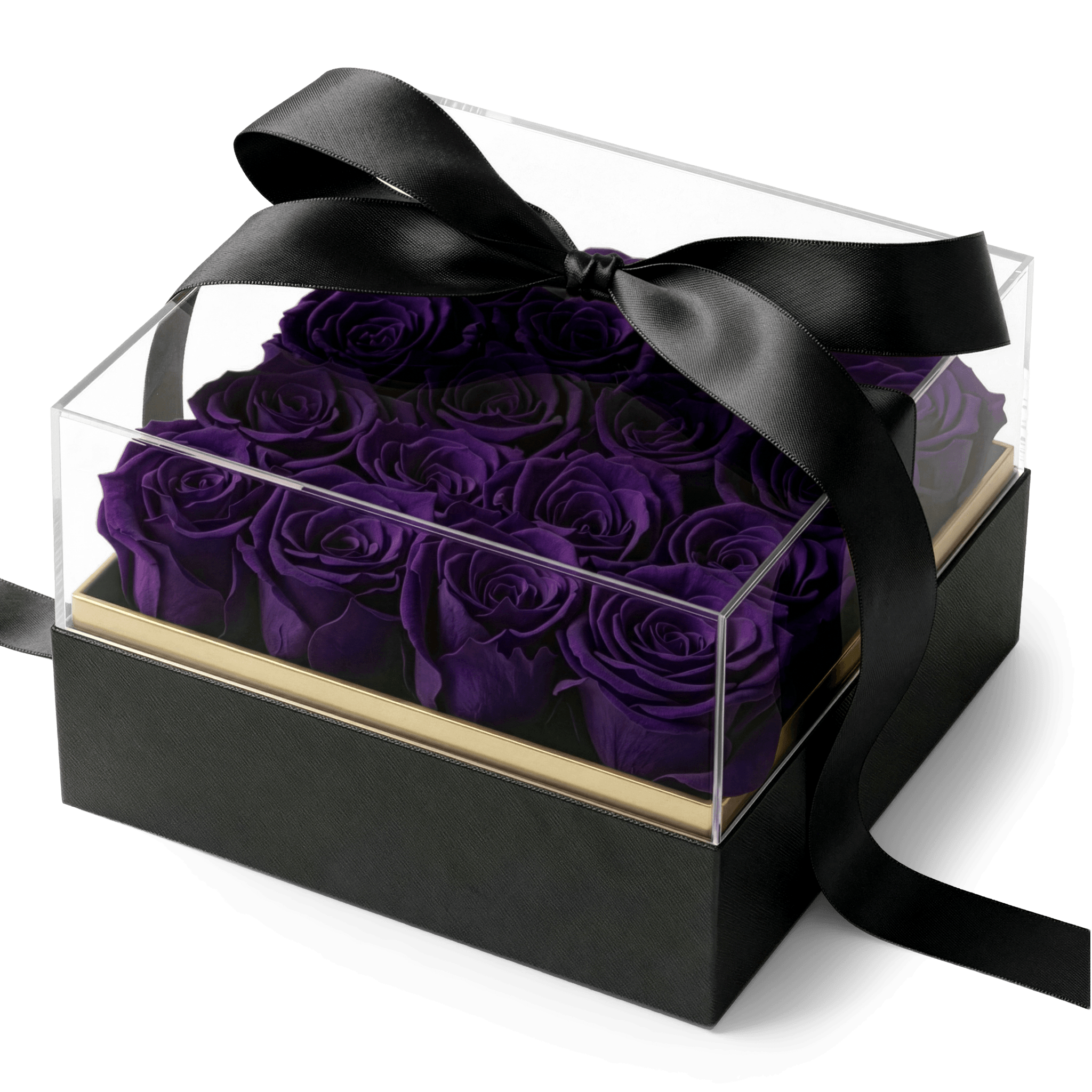 Elegant Square Rose Box