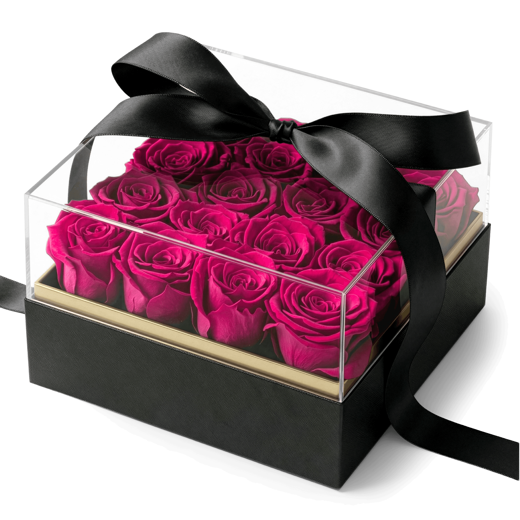 Elegant Square Rose Box