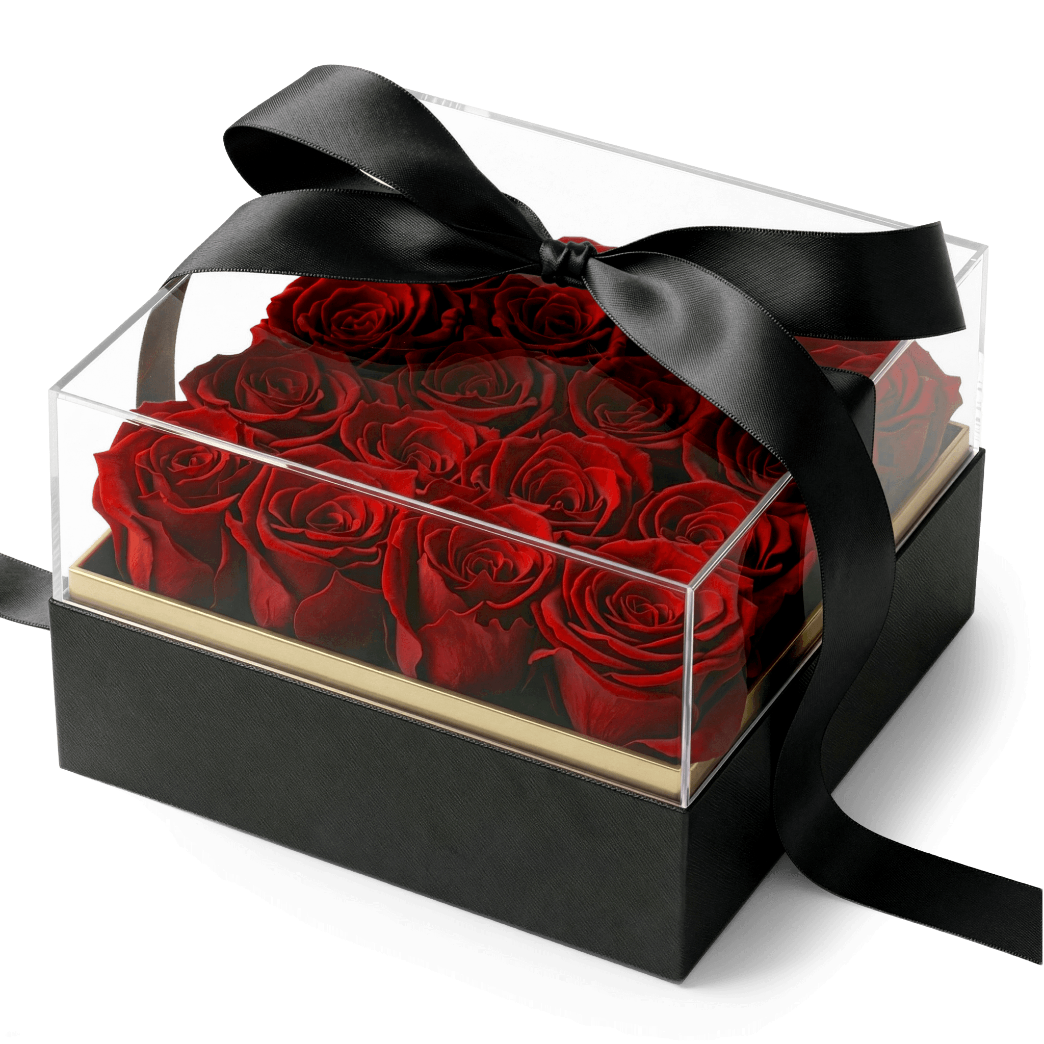 Elegant Square Rose Box