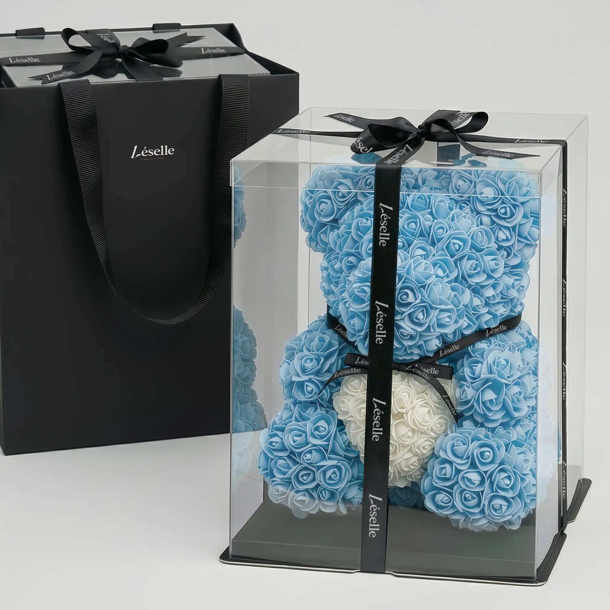Eternal Rose Bear - Sky Blue Edition